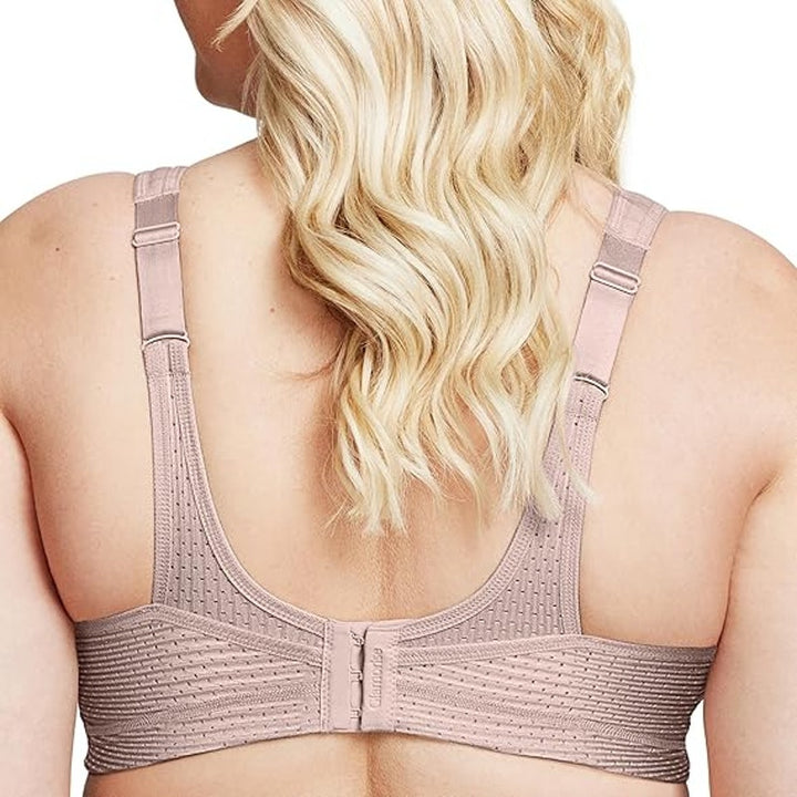 Glamorise Womens 44C Pink No-Bounce Camisole Wirefree Full Coverage Sports Bra