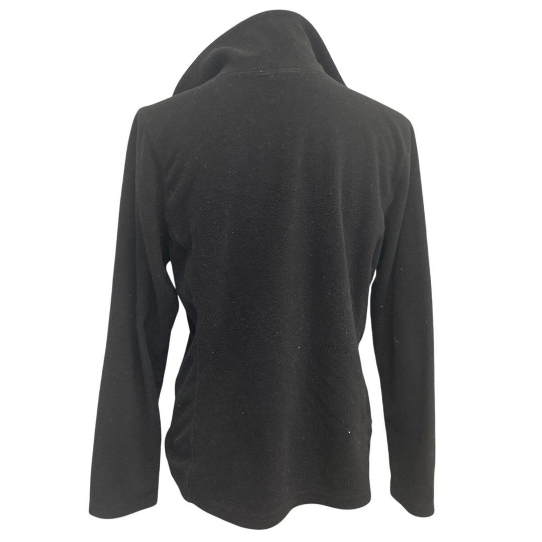 Old Navy Womens Large 100% Polyester Long Sleeve Quarter Zip Fleece Pullover