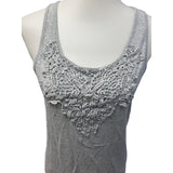 2 Lane Bryant Womens 14/16 Lace Front Sleeveless Stretch Cotton Tank Tops