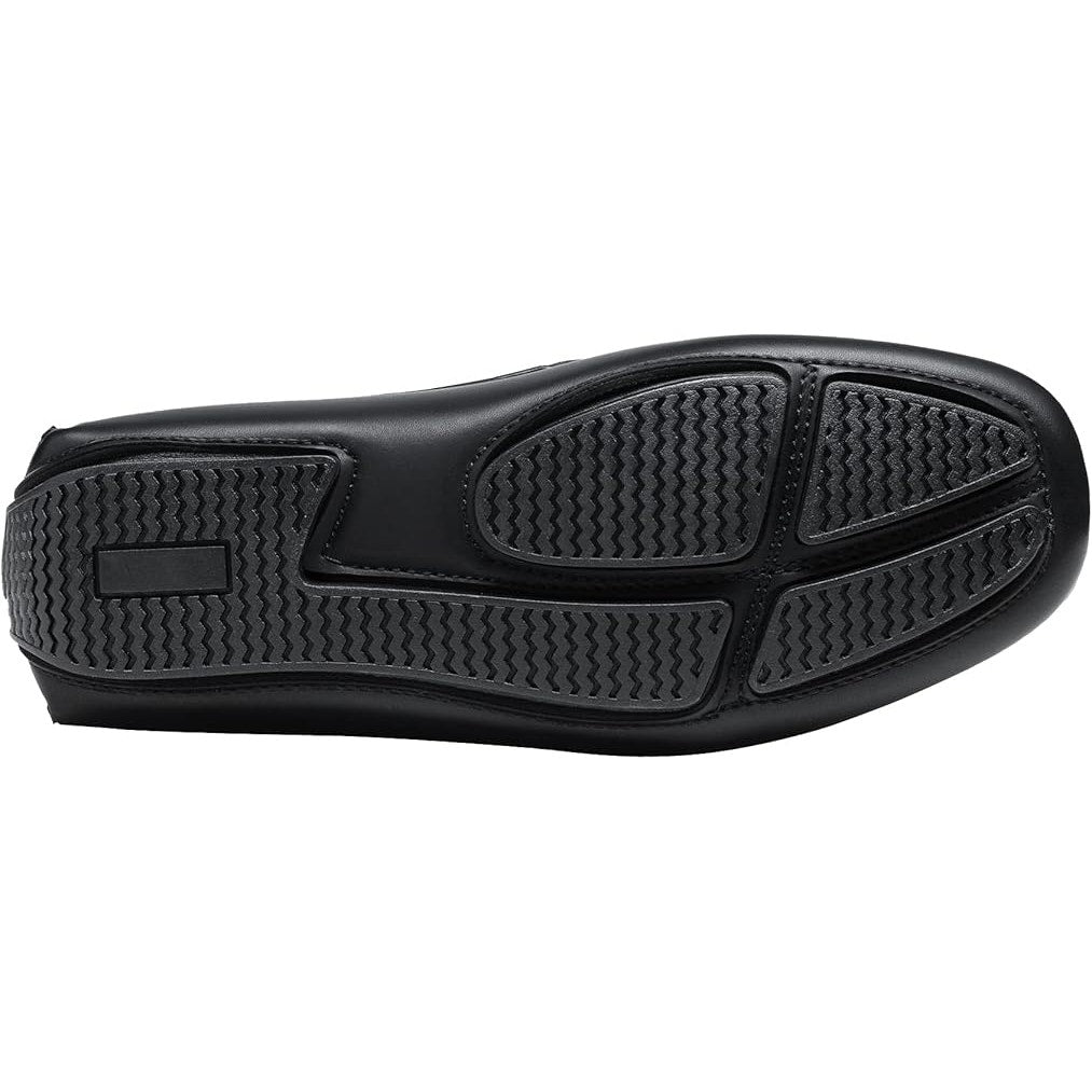 Bruno Marc Little Boys Size 2 Black Faux Leather Loafer Slip-On Dress Shoes