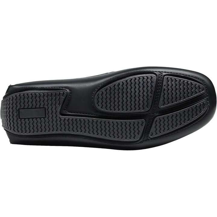 Bruno Marc Little Boys Size 2 Black Faux Leather Loafer Slip-On Dress Shoes