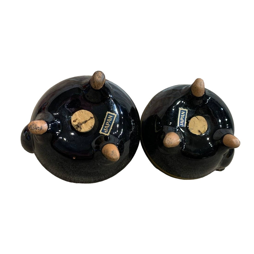 Vintage Japan Ceramic Large Rooster Tea Kettle Teapot Salt Pepper Shaker Set