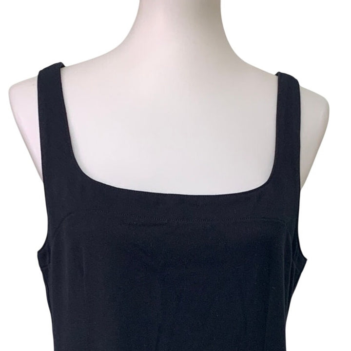 New American Eagle Womens Medium Black Thin Strap Back Zip Dress w Pockets