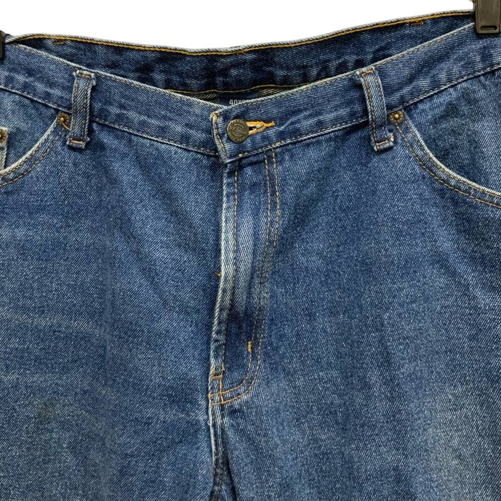 RK Brand Mens Size 40 X 29 100% Cotton Medium Wash Relaxed Fit Denim Blue Jeans