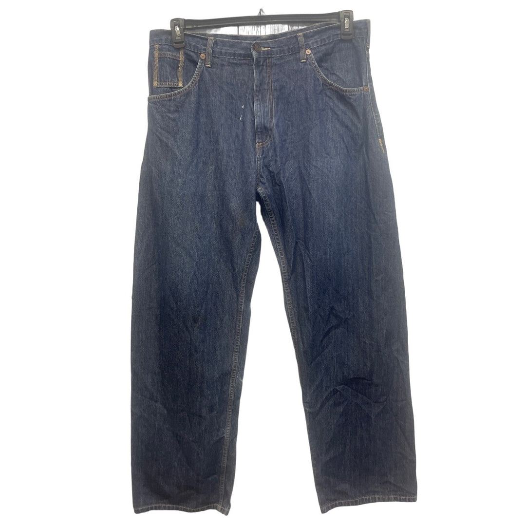 Vintage Y2K Bad Boy Mens Size 38 100% Cotton Wide Leg Denim Blue Jeans