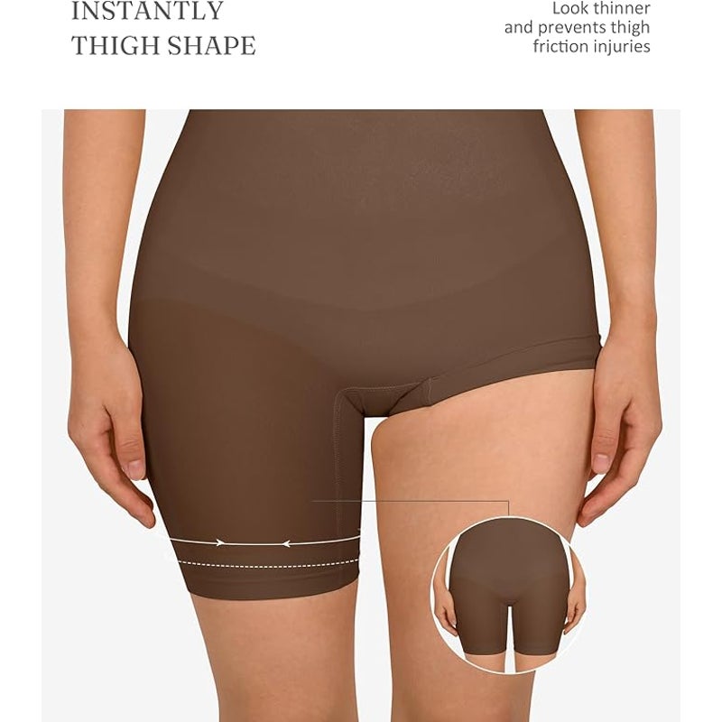 NWT New FeelinGirl Womens XS/S Cocoa Tummy Control Seamless Shapewear Bodysuit