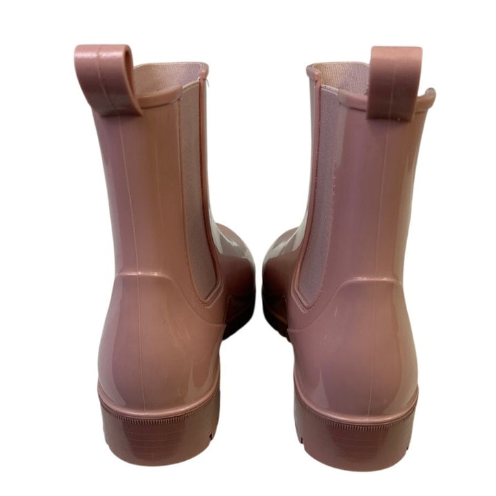Hisea Womens Size 8 Pink 1.25" Heel Ankle Boots Round Closed Toe Shoes
