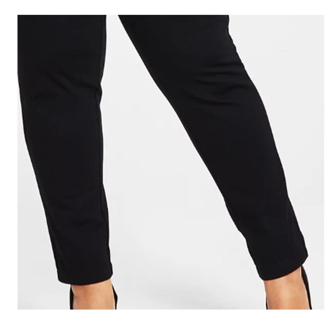 INC Womens Plus Size 22WP Skinny Pull-On Mid Rise Basic Black Ponte Pants