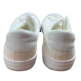 Witwatia Womens Size 10 White Canvas Sneakers Lace Up Casual Tennis Shoes