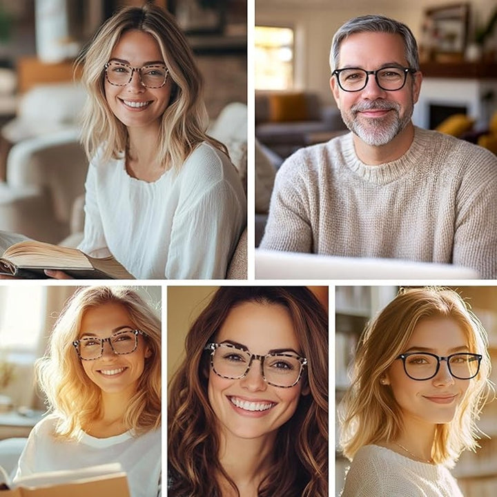 New 4 Pairs Cheers Devices Mens Blue Light Scratch Resistant Reading Eye Glasses