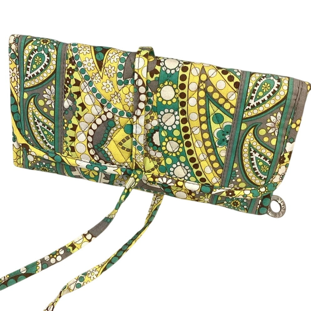 Vera Bradley Paisley Zippered Pockets Jewelry Foldover Organizer Travel Case