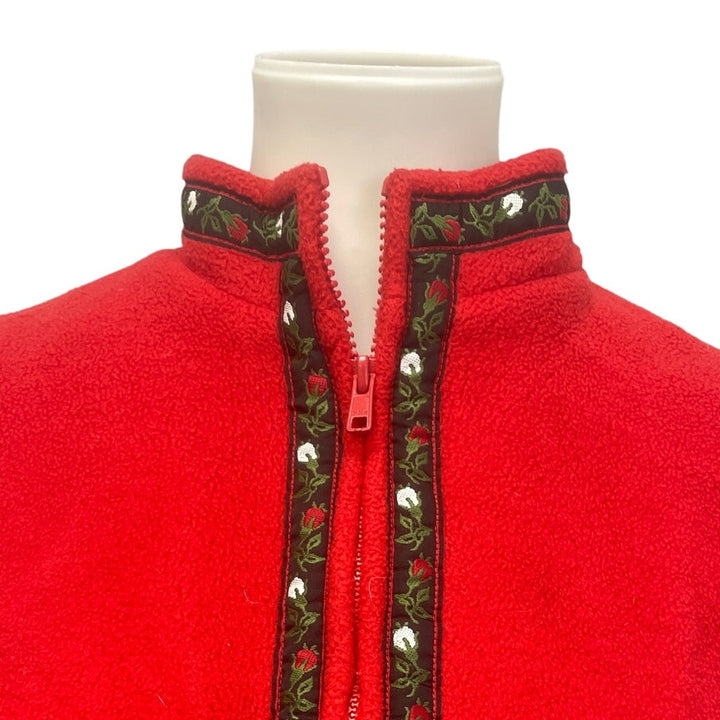 Simply Susan Womens 1X 100% Polyester Sleeveless Full Zip Sweater Vest
