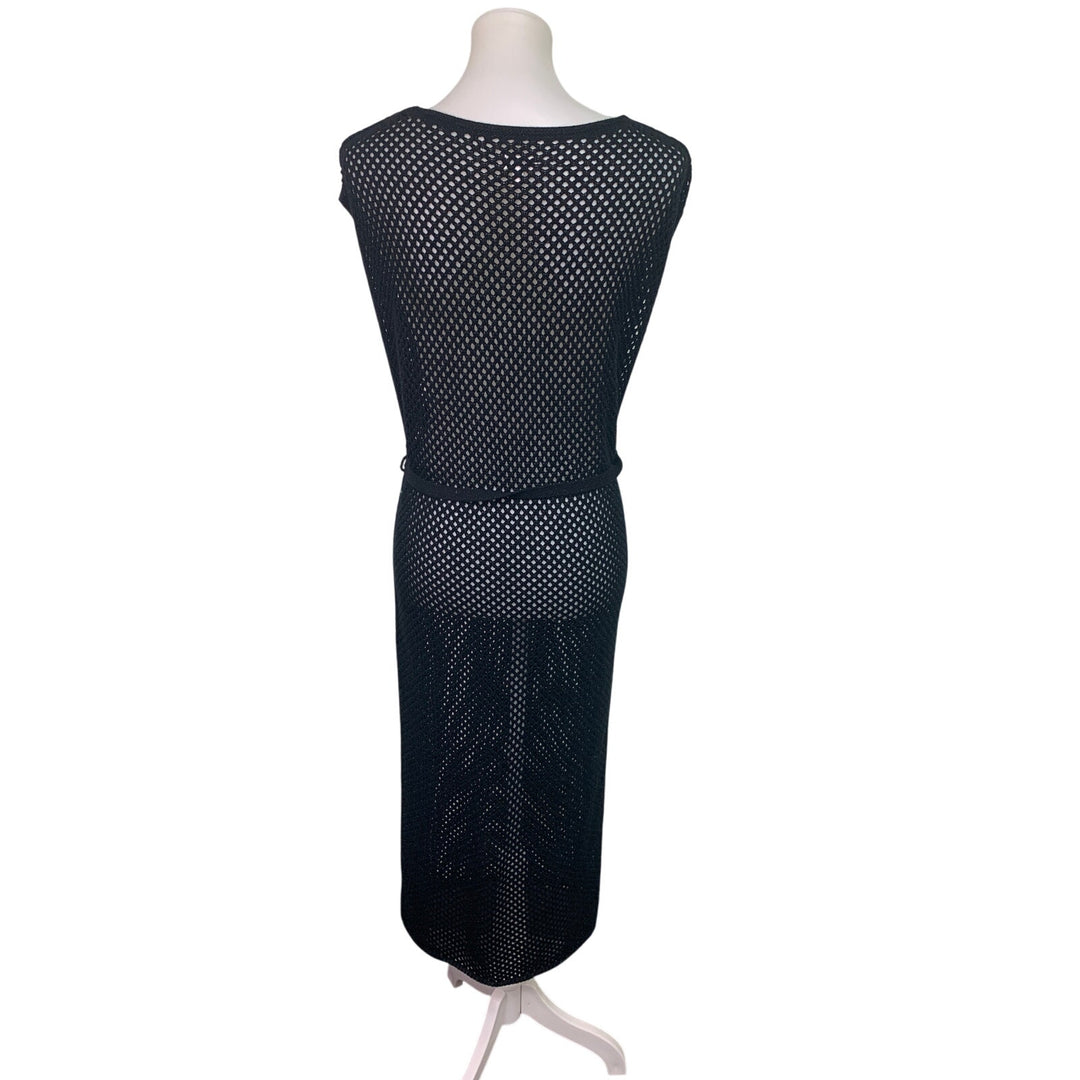 New Aerie Womens XS Crochet Mesh Swim Coverup Maxi Dress Crochet Pullover Cape