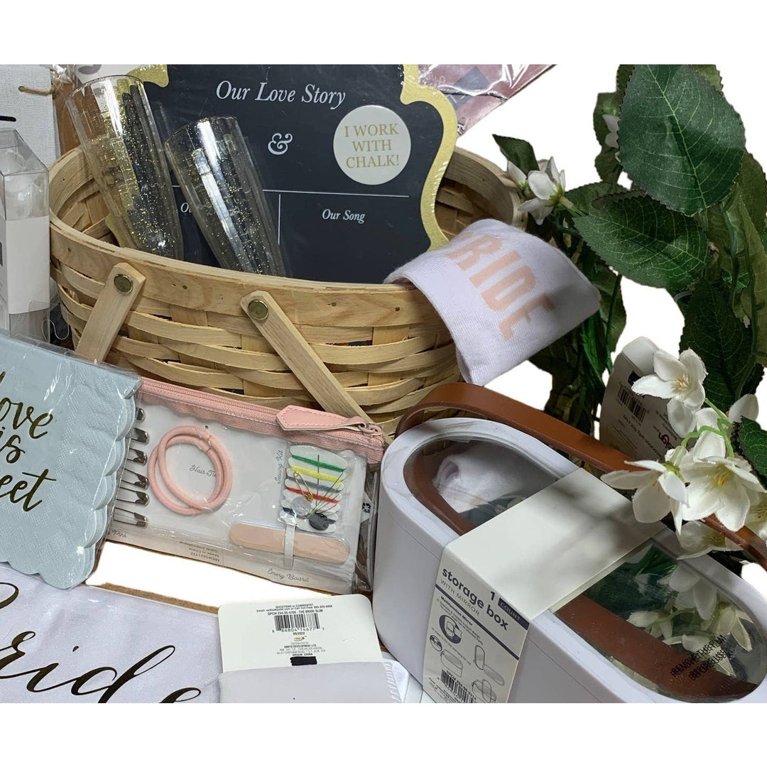 Bride-To-Be Socks Banner Decorations Wedding Day Bridal Shower Gift Basket