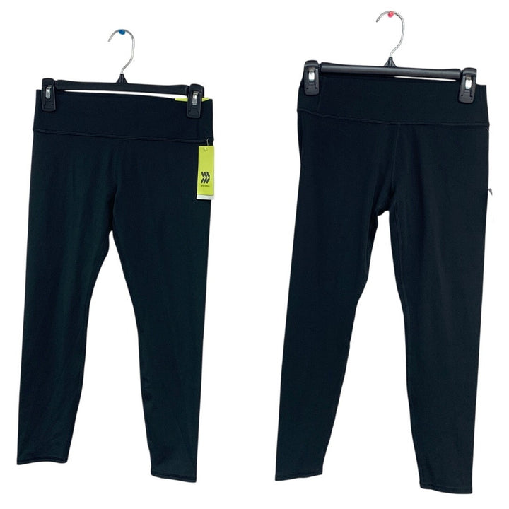 2 NWT New All In Motion Girls XL (14) UPF 50+ Black Core Athletic Leggings