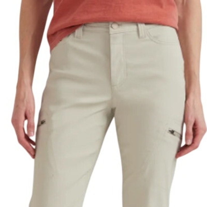 New Eddie Bauer Womens Size 0 Pumice Light Khaki UPF50+ Mid Rise Rainier Pants