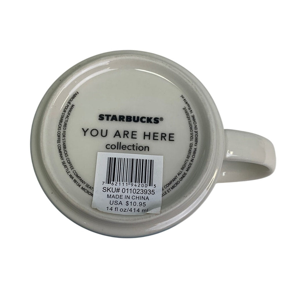 2015 New Starbucks Collection California 14oz Tree Forest Ceramic Coffee Mug Cup