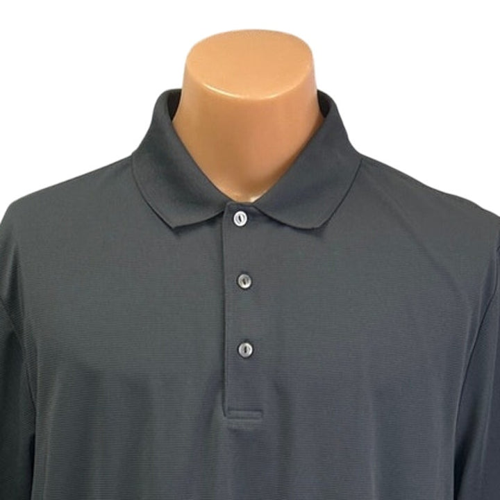 Ben Hogan Mens XL Gray 100% Polyester Short Sleeve Collared Polo Shirt