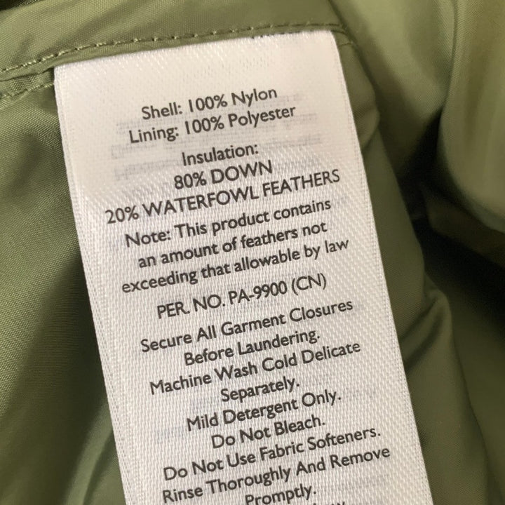 New Eddie Bauer Womens Alder Green 650FP Cirruslite Down Full Zip Puffer Vest