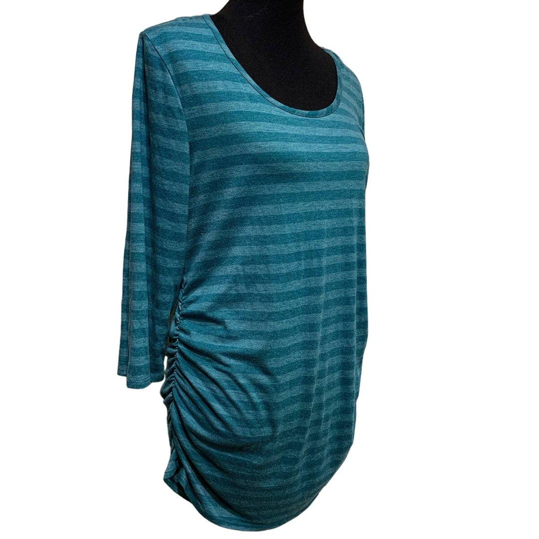 Motherhood Maternity XL Long Sleeve Scoop Neck Lightweight Polyester Blend Top