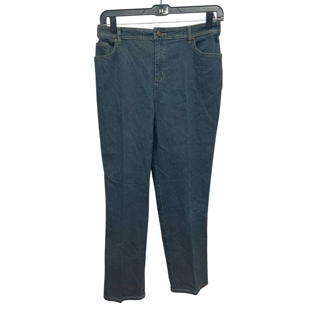 Bill Blass Womens Size 16 PolySpandex Straight Leg Back Elastic Waist Jeans