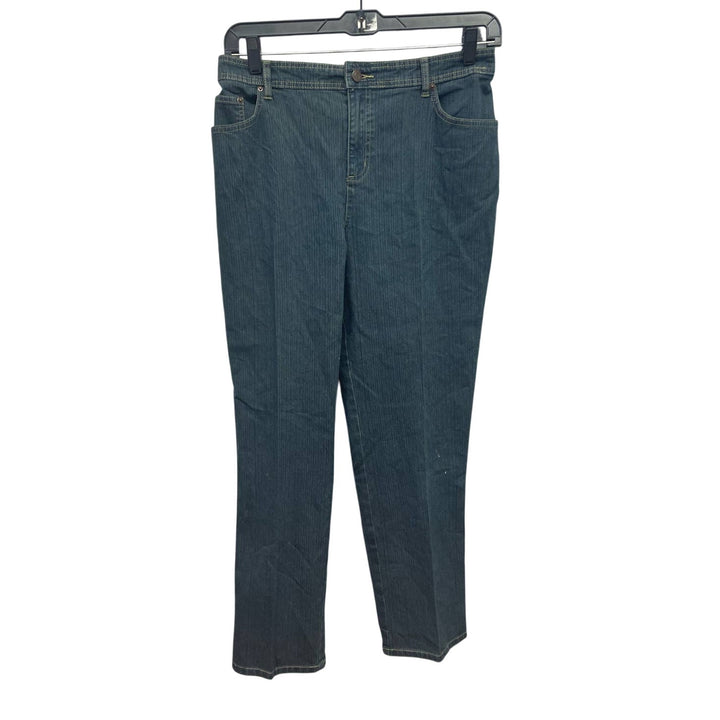 Bill Blass Womens Size 16 PolySpandex Straight Leg Back Elastic Waist Jeans