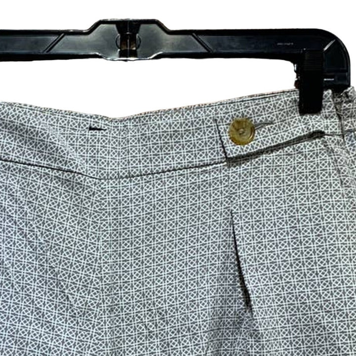 Banana Republic Size 6 100% Rayon Pleated Shorts Skort w Button Detail