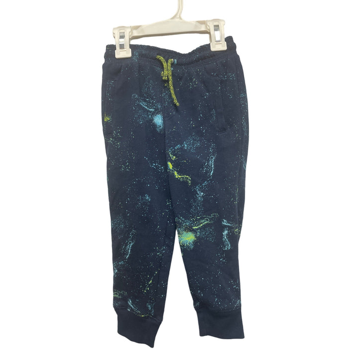 New Cat &amp; Jack Size 3T PolyCotton Splattered Drawstring Waist Jogger Pants