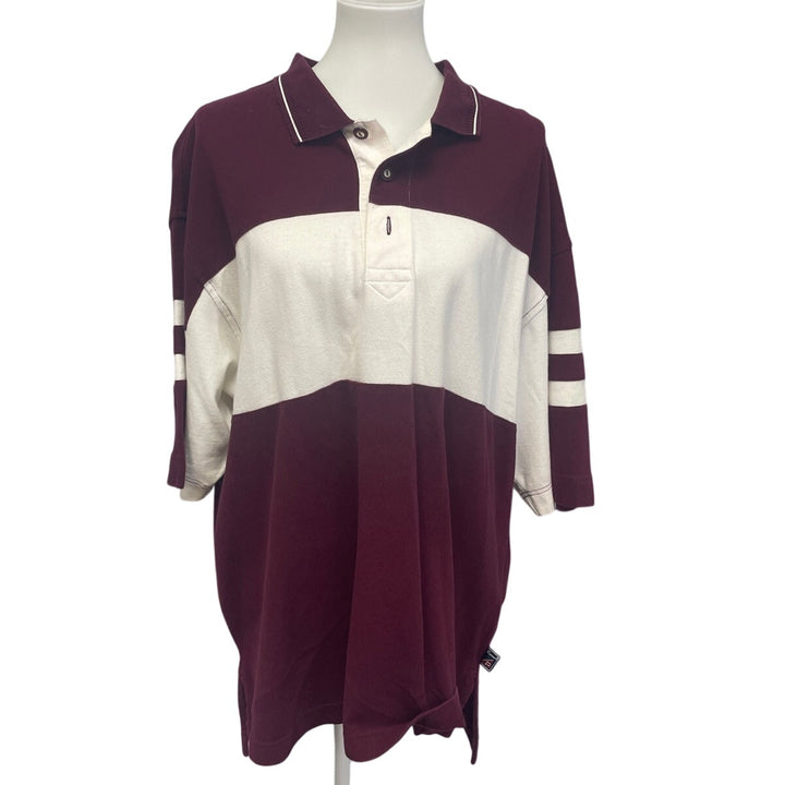 Pro Celebrity Mens XXL Cotton Color Blocked Short Sleeve Collared Polo Shirt
