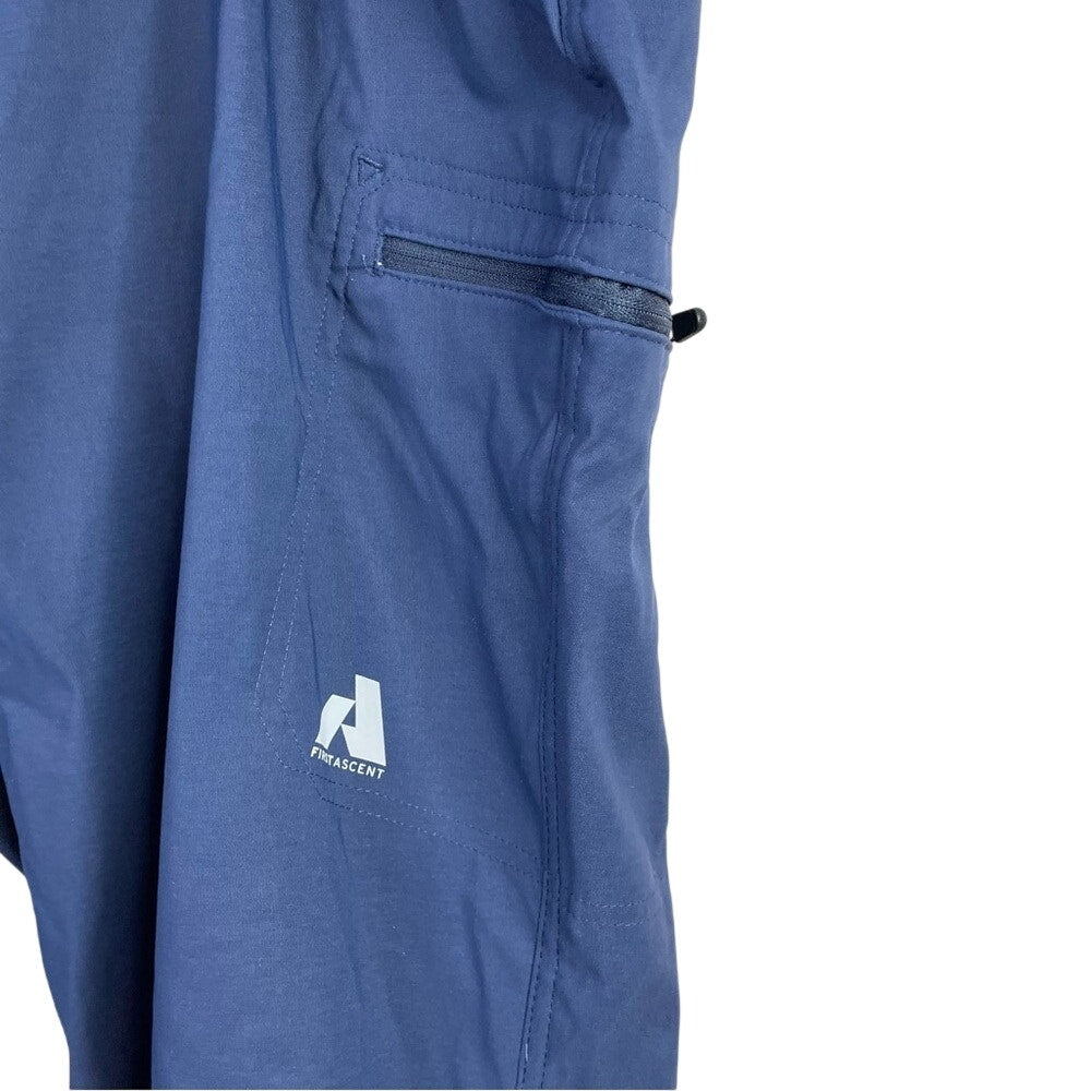New Eddie Bauer Womens Navy Blue UPF 50+ Storm Repel Flexion Guide Capri Pants