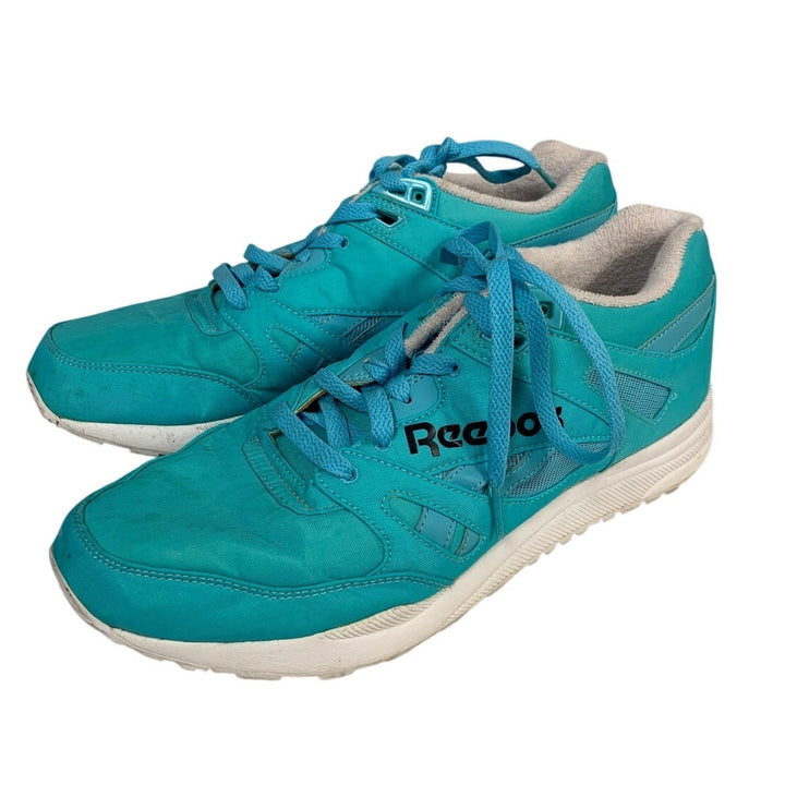 Reebok Mens Size 8.5 Blue Sneakers Lace Up Round Toe Low Top Athletic Shoes