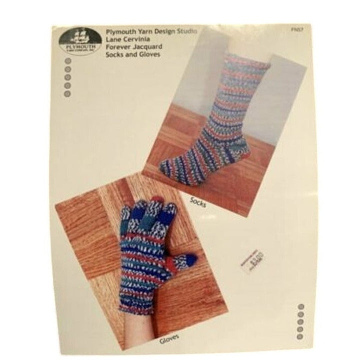 New Plymouth Yarn Co FN57 Lane Cervinia Jacquard Socks Gloves Knitting Pattern