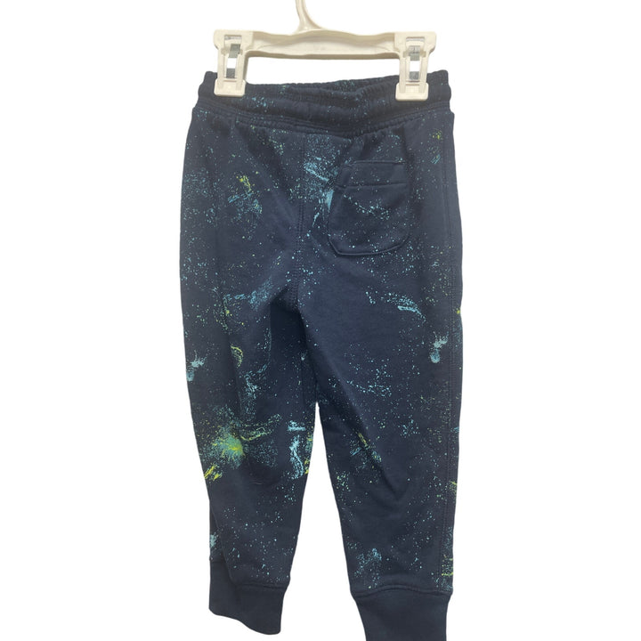 New Cat &amp; Jack Size 3T PolyCotton Splattered Drawstring Waist Jogger Pants