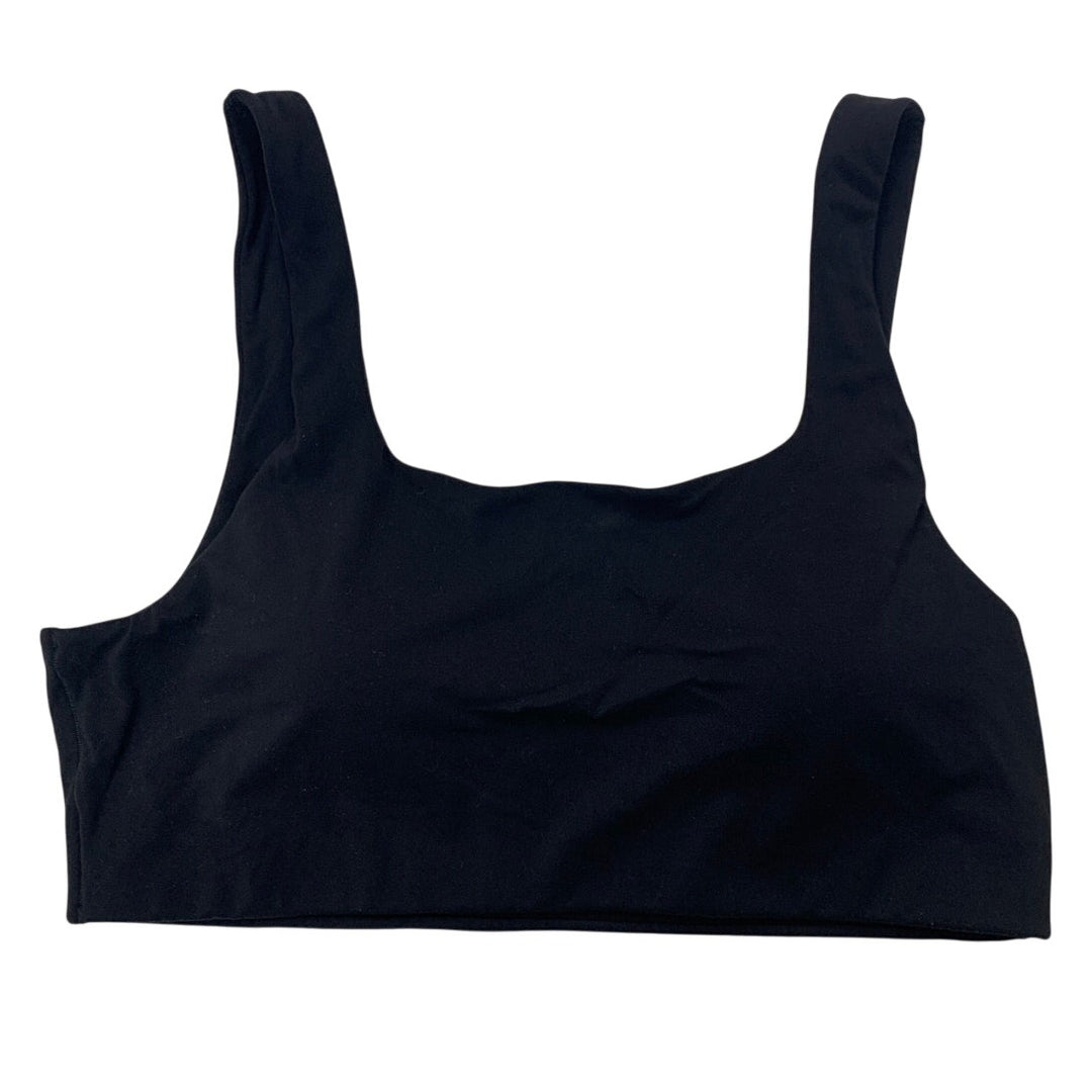 New Aerie Womens XXL Black Thick Strap Pullover Scoop Neck Sports Bra