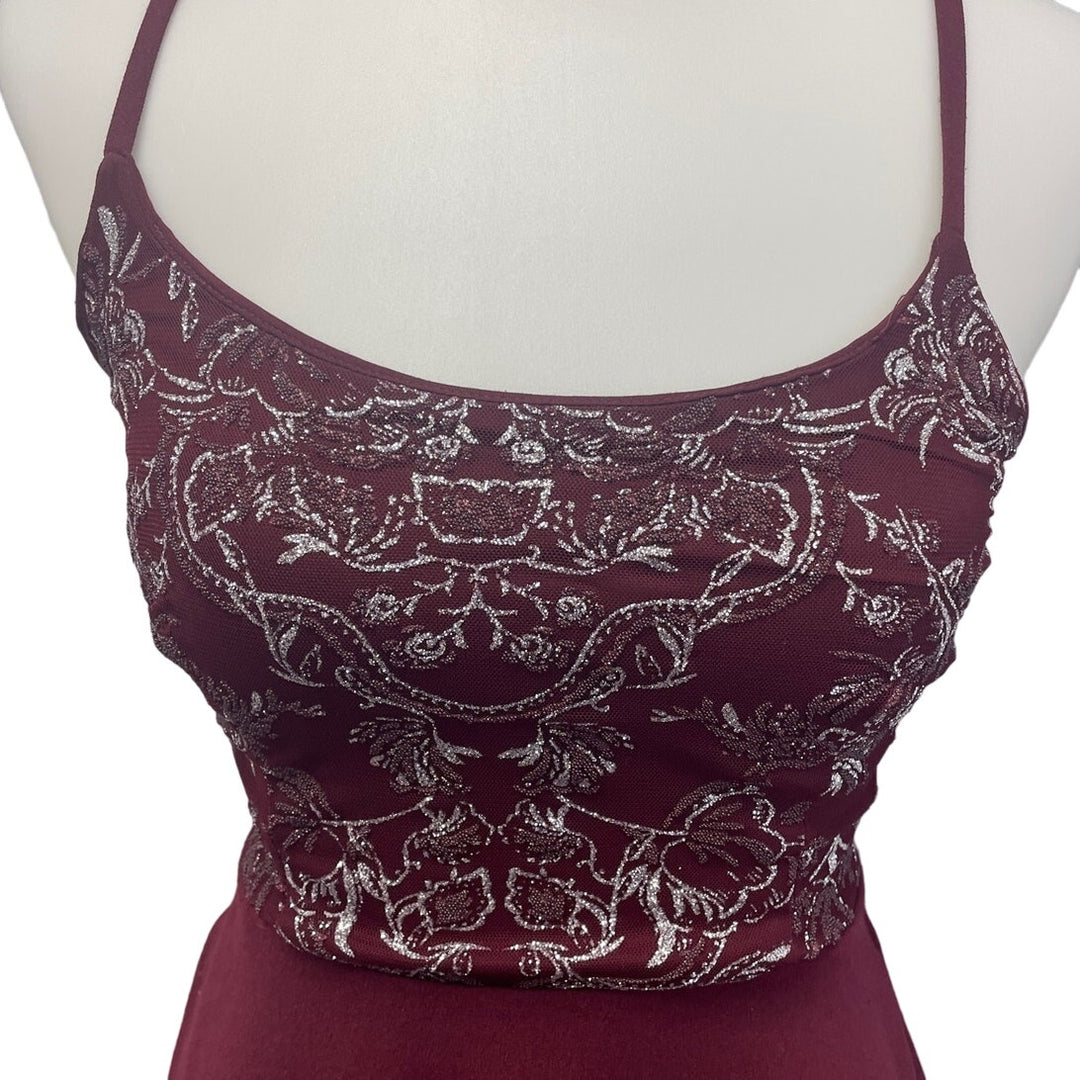 Speechless Juniors Size 3 Sleeveless Laceup Back Fit &amp; Flare Short Dress