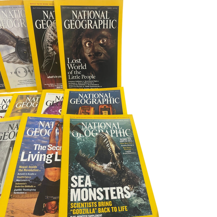 2005 National Geographic Magazine FULL Year 12 Issues W Maps Supplements