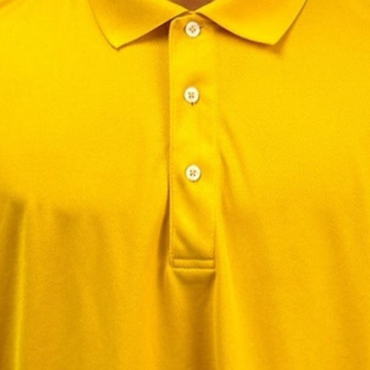 Sport-Tek Mens 2XL 100% Polyester Yellow Collared Short Sleeve Polo Shirt