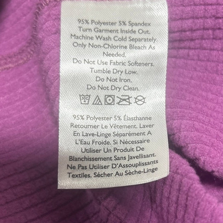 New Eddie Bauer Womens XS Dusty Purple Activator Grid Full Zip Athletic Jacket