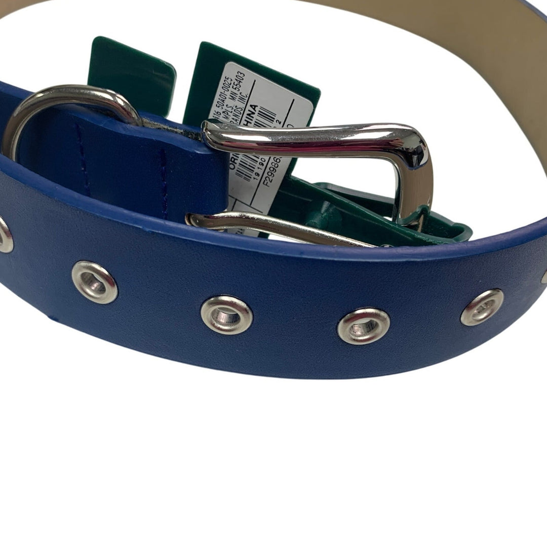 NWT New Wild Fable Womens Blue Faux Leather Silver Buckle Fashion Belt