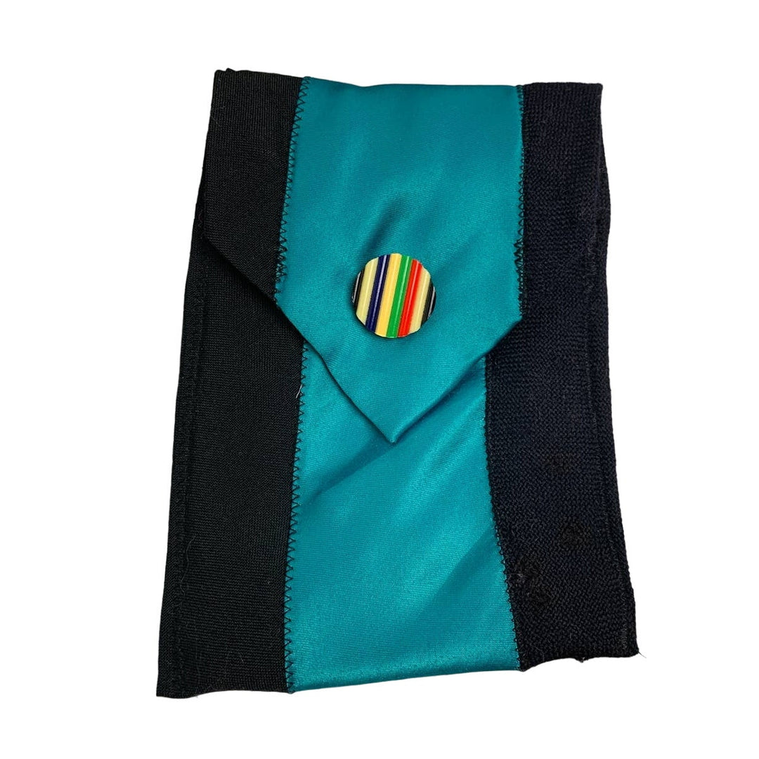 Handmade Upcycled Vintage Necktie Snap Pouch Organizer
