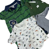 6 Baby Boys 6 Months One Piece Carters Circo Short Sleeve Tops Stripe Outfit Lot