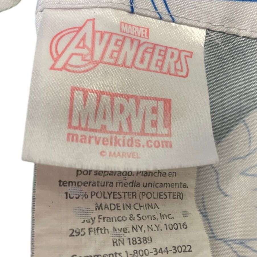 Marvel Avengers 100% Polyester Hulk Capt America Flash Thor Full Flat Bed Sheet