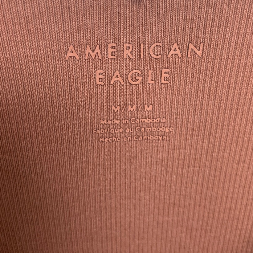 2 New American Eagle Womens Medium New York Short Sleeve Ribbed Tee Shirts Tops