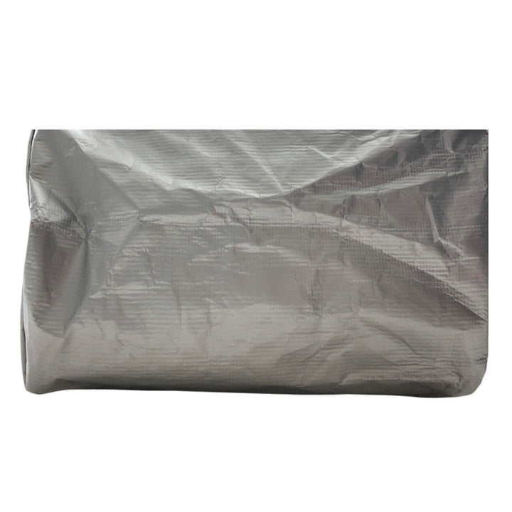 Athleta Recycled Plastic Silver White Reuseable Double Handle Shopper Tote Bag