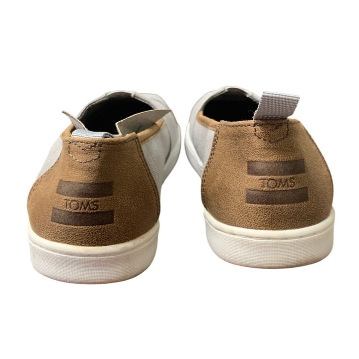 Toms Earthwise Womens Size 6 Gray Recycled Cotton Canvas Slip On Sneaker Shoes