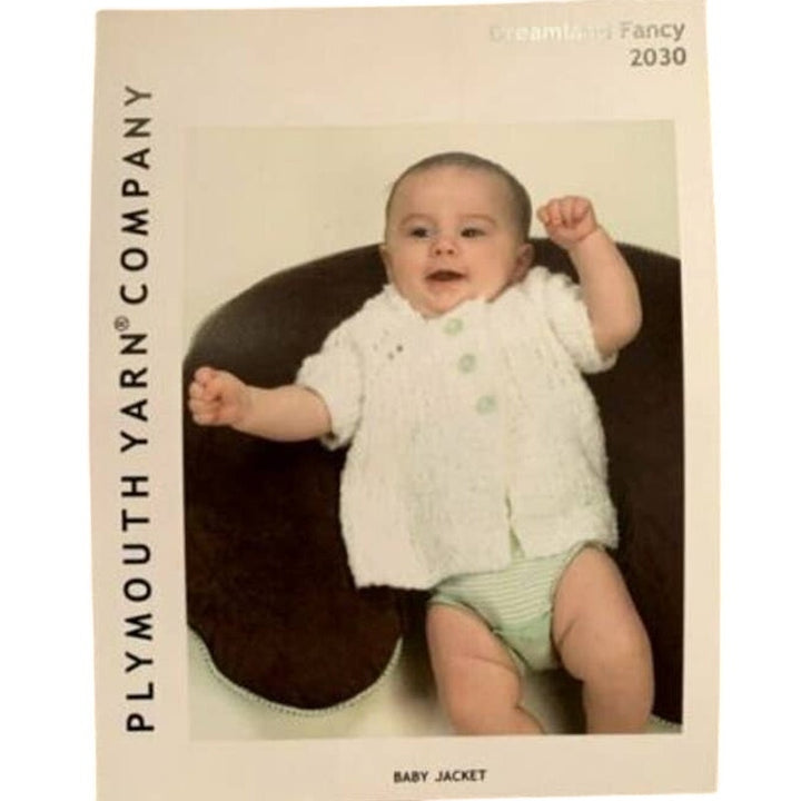 New Plymouth Yarn Co 2030 Dreamland Fancy Baby Jacket Sweater Knitting Pattern