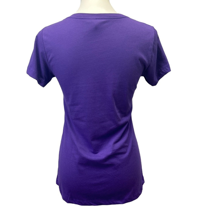 Lot of 3 New Womens Medium Ringspun Cotton Poly Blend V-Neck Short Sleeve Tees