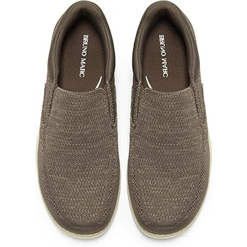New Bruno Marc Mens Size 10.5 Sand Brown Slip On Loafer Casual Lightweight Shoes