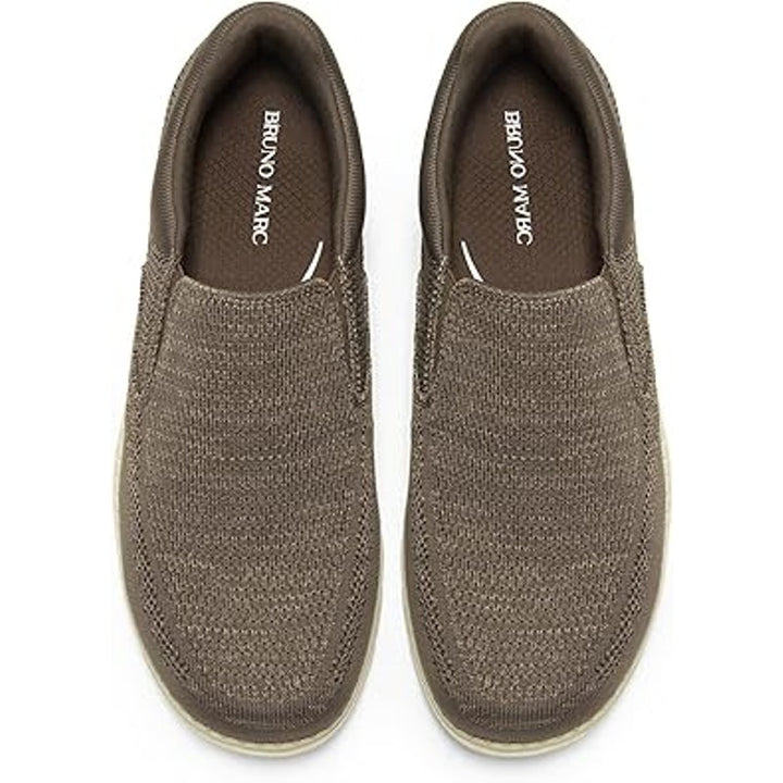 New Bruno Marc Mens Size 10.5 Sand Brown Slip On Loafer Casual Lightweight Shoes