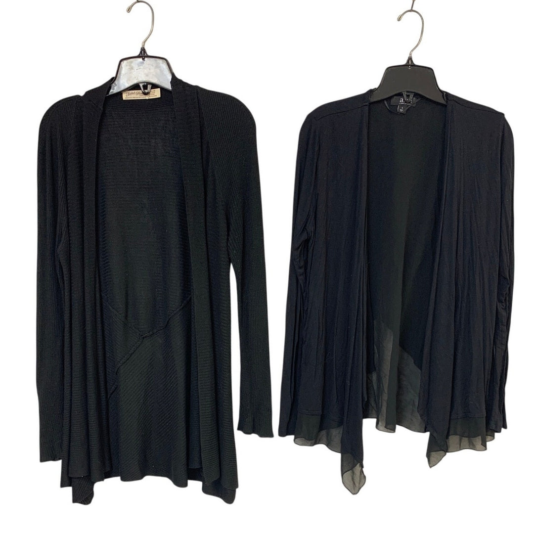 Lot of 2 Ana Unbranded Womens Large Long Sleeve Open Front Cardigan Sweaters